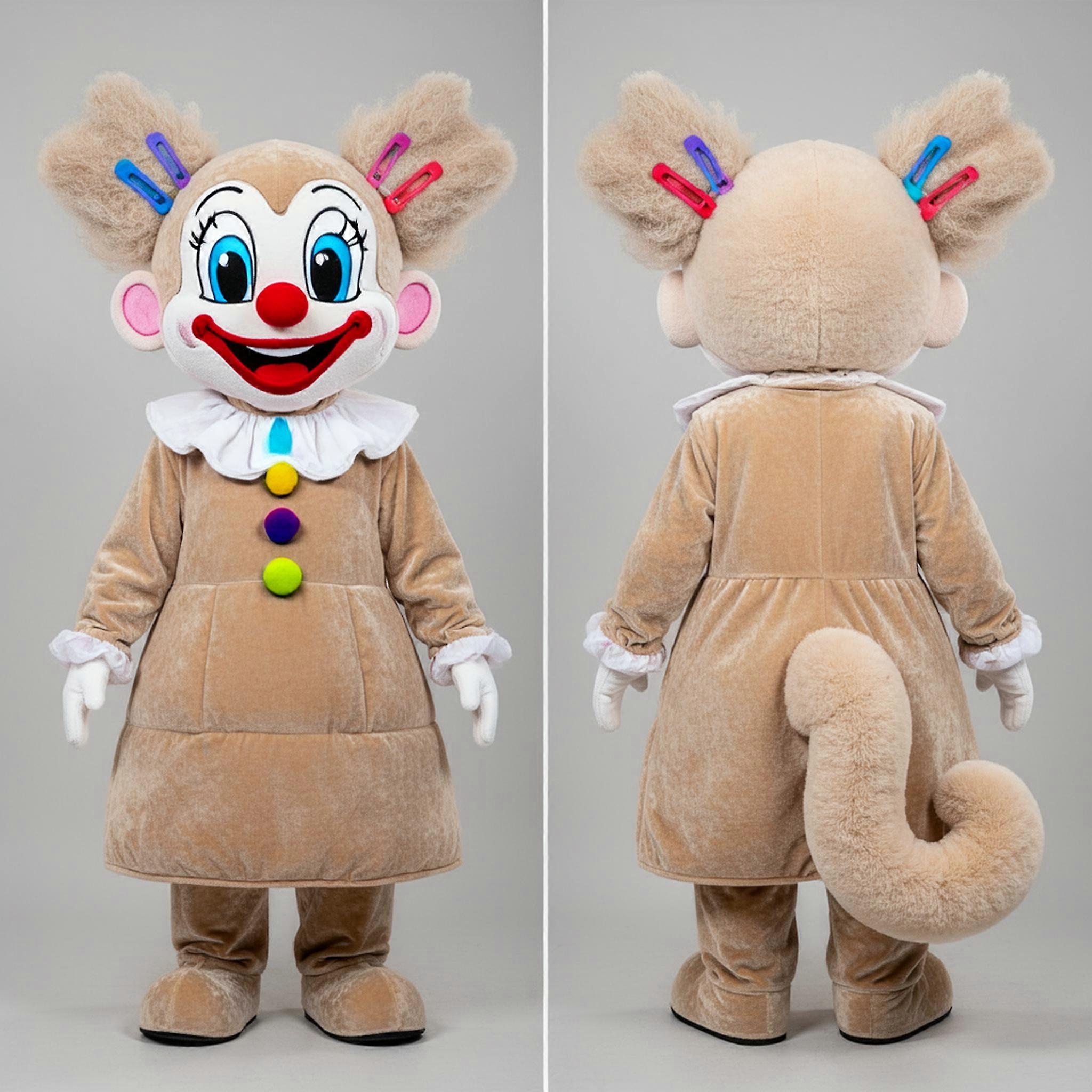 MASTICOT Beige Padded Clown Mascot