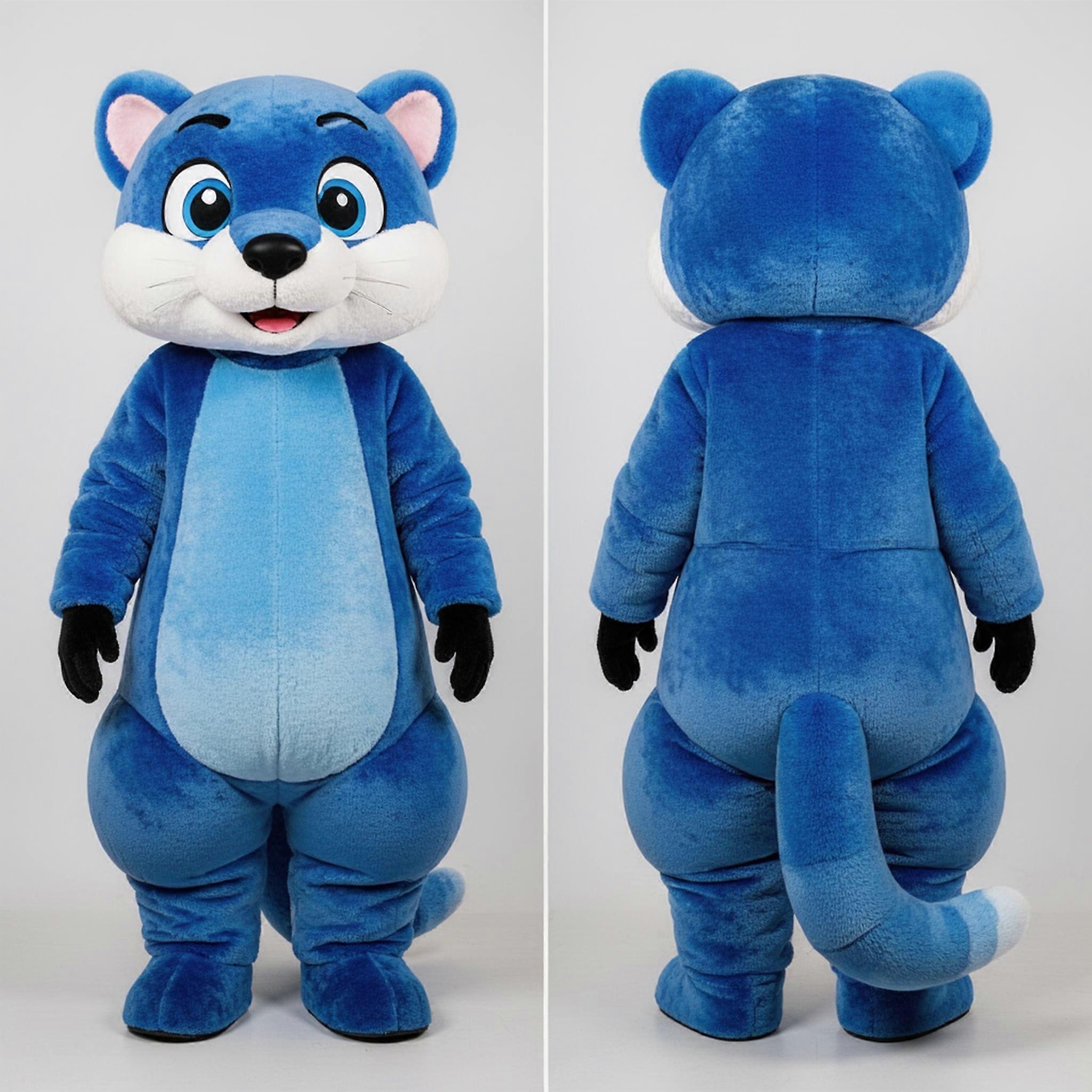 MASTICOT Azure Blue Playful Ferret Mascot