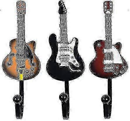 Guitar Shaped Wall Hooks 25kg Load
