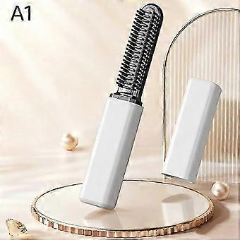 Tragbarer, kabelloser Mini-Haarkamm, 1 Set, wiederaufladbarer Lockenstab mit schneller Aufheizzeit für Reisen, Ponyfrisuren und tägliches Haarstyling!XX8!XX8