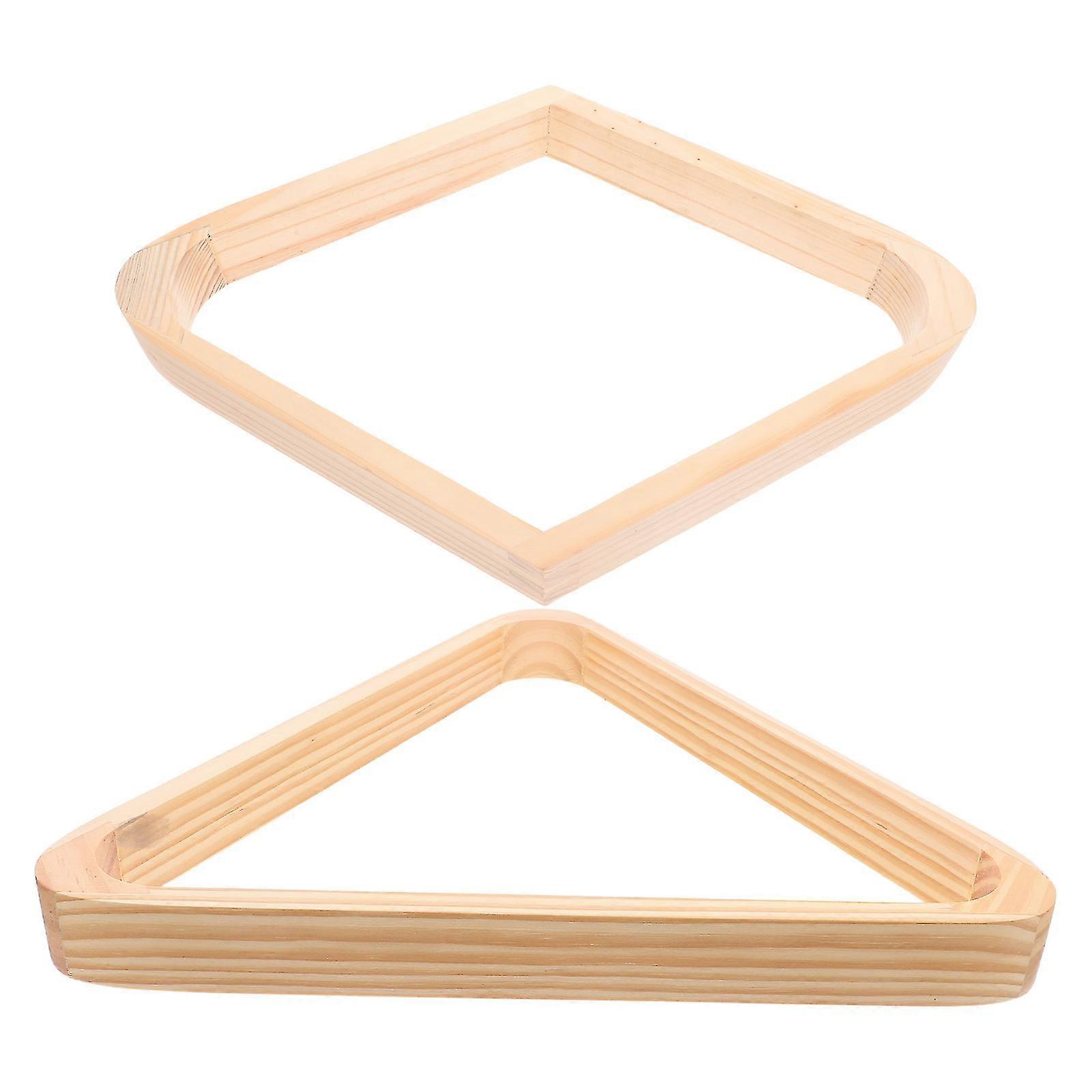 Billiard Triangle Rack Solid Wood for 6Pcs Pool Ball Set Home Use