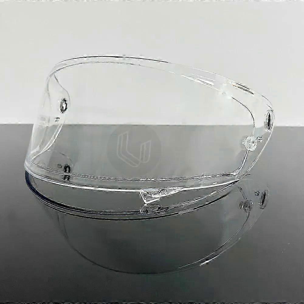 suitable compatible with  RPHA 1N Helmet Visor compatible with HJC RPHA 1N HJ-35 Motorcycle Helmet Visor goggles plating silver red Replacement Lens-C
