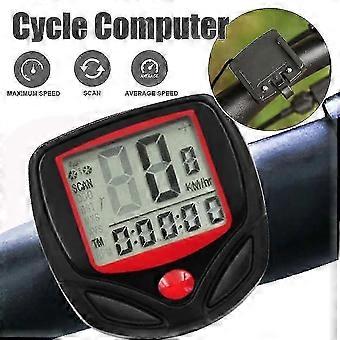 Fietssnelheidsmeter en kilometerteller, waterdichte fietscomputer met lcd-display en multifunctionele, gebruiksvriendelijke CUS-software.