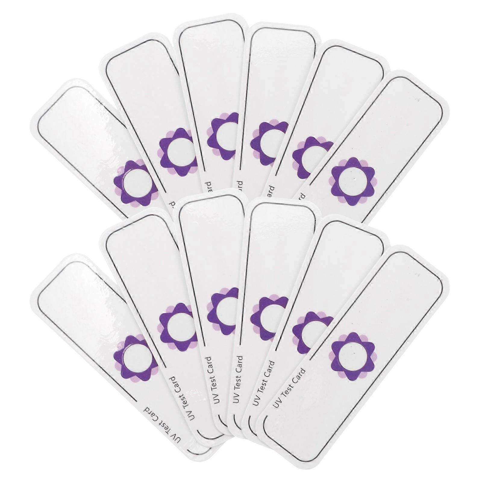 Uv Testing Cards Uva Identifying Card for Testing 80Pcs White Paper