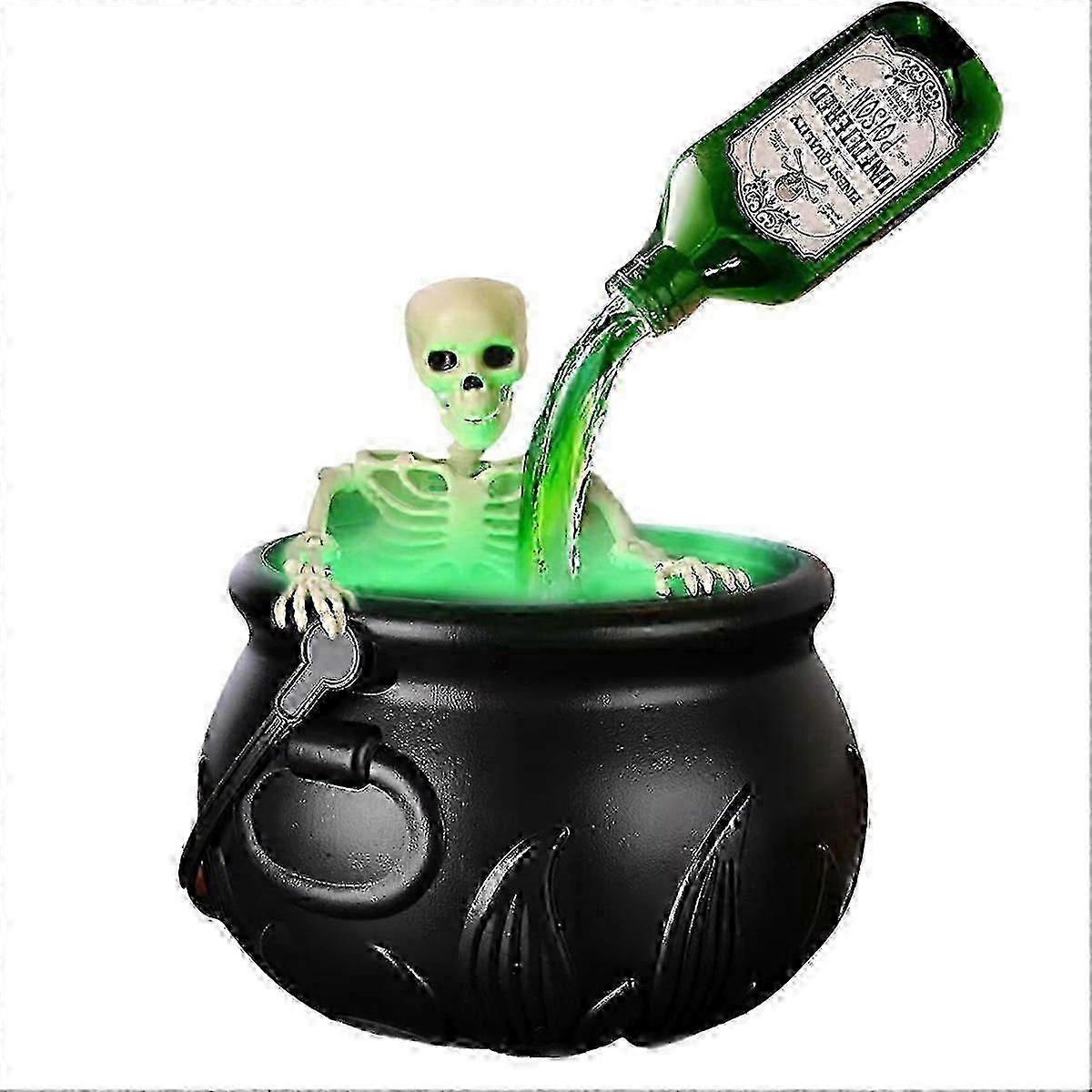 Indoor Cauldron Halloween Decor with Magic Floating Potion Bottles and Diffuser 26-27