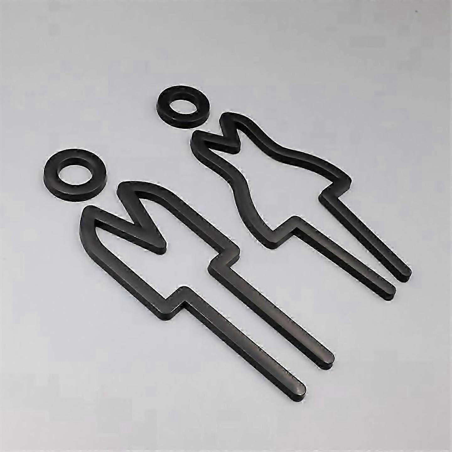 Metallic-Look Resin Door Labels
