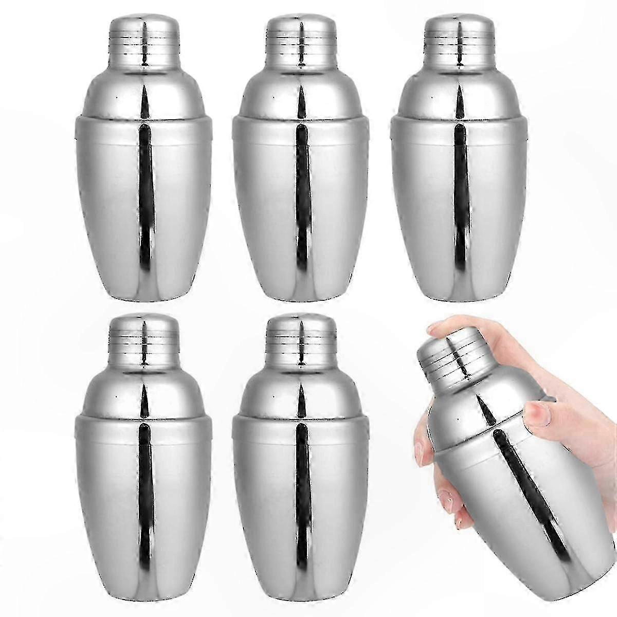 6-Piece 250ml Bar-Grade Shaker Set