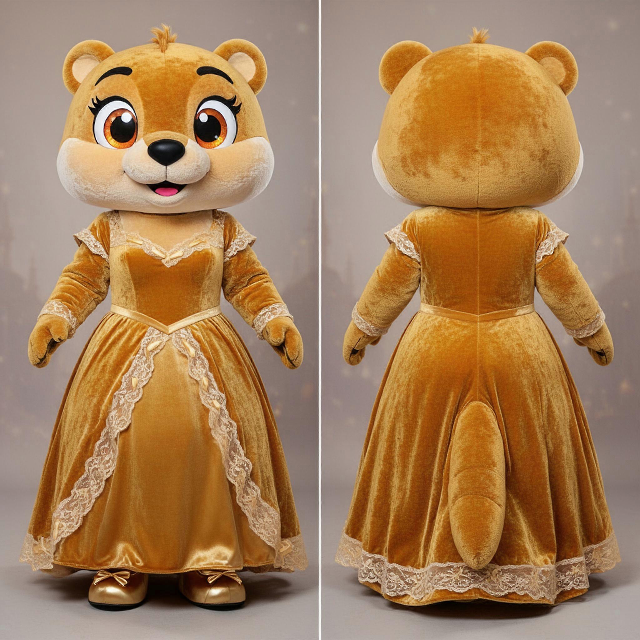 MASTICOT Golden Plush Otter Mascot