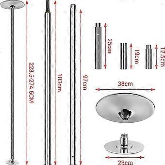 Pole dance pole - Dance pole - Fitness pole - Spinning pole.