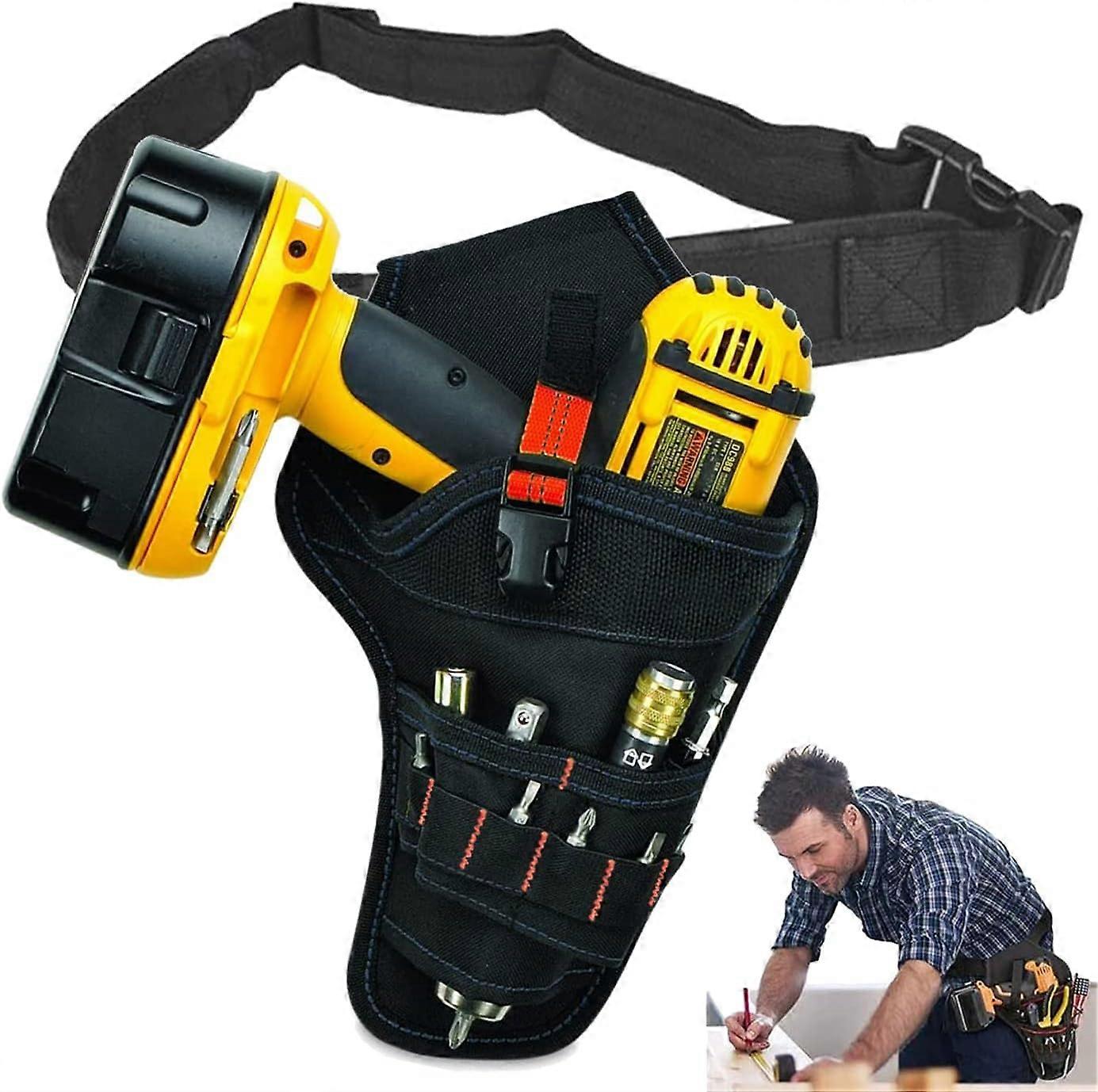 Multi-Pocket Tool Belt Quick-Release Durable For Tradesmen