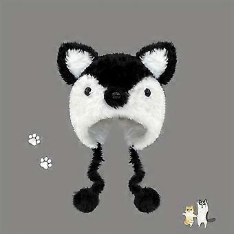 Cute Cartoon Plush Winter Hat, Thick Warm Ear Flap Fleece Beanie for Women and Men, Autumn Winter Outdoor Wear