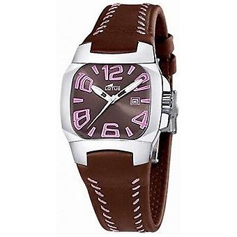 Lotus code Quartz Analog Woman Watch with Cowhide Bracelet 15509/3