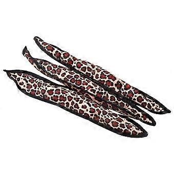 Sponge Hair Curlers Leopard Print Hair Rollers for Styling 6Pcs Kit