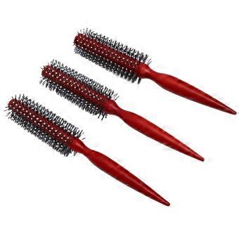 Wooden Round Hair Brush Set 3 Sizes Round Curling Comb with Anti Static Ergonomic Handle for All Hair Types