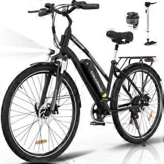 COLORWAY Electric Bicycle 28" VAE - E-BIKE Mountain Bike with Removable Battery 36V 15Ah - 250W Motor - Shimano 7 Gears - Black