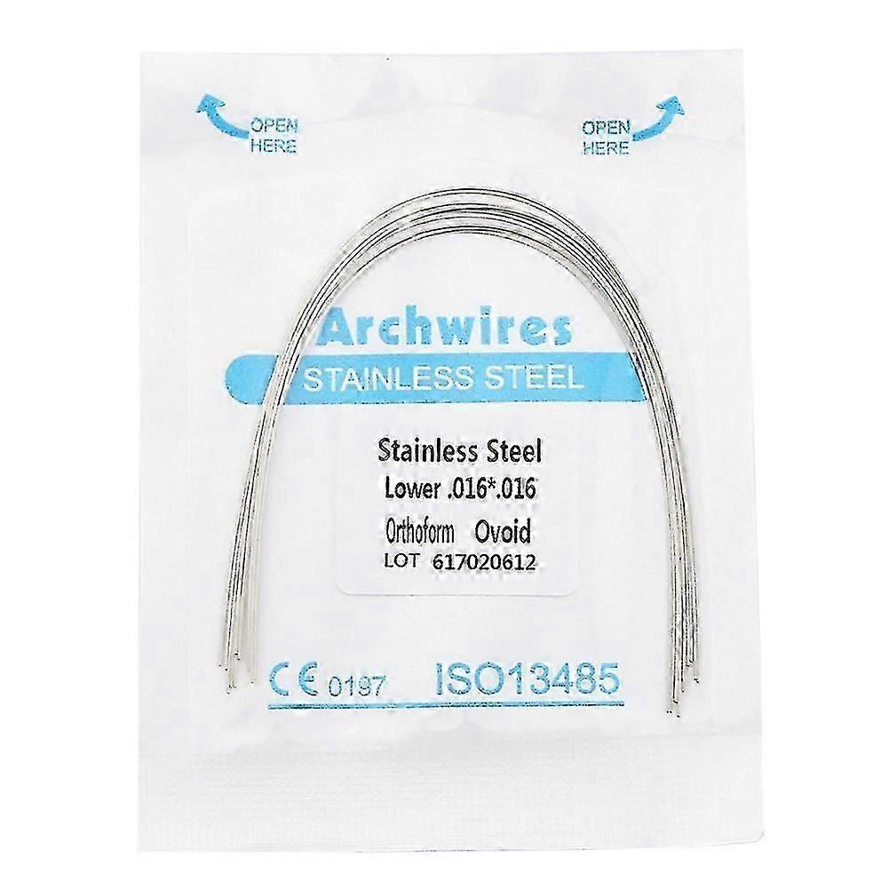 Rectangular Ovoid Stainless Steel Arch Wire Set