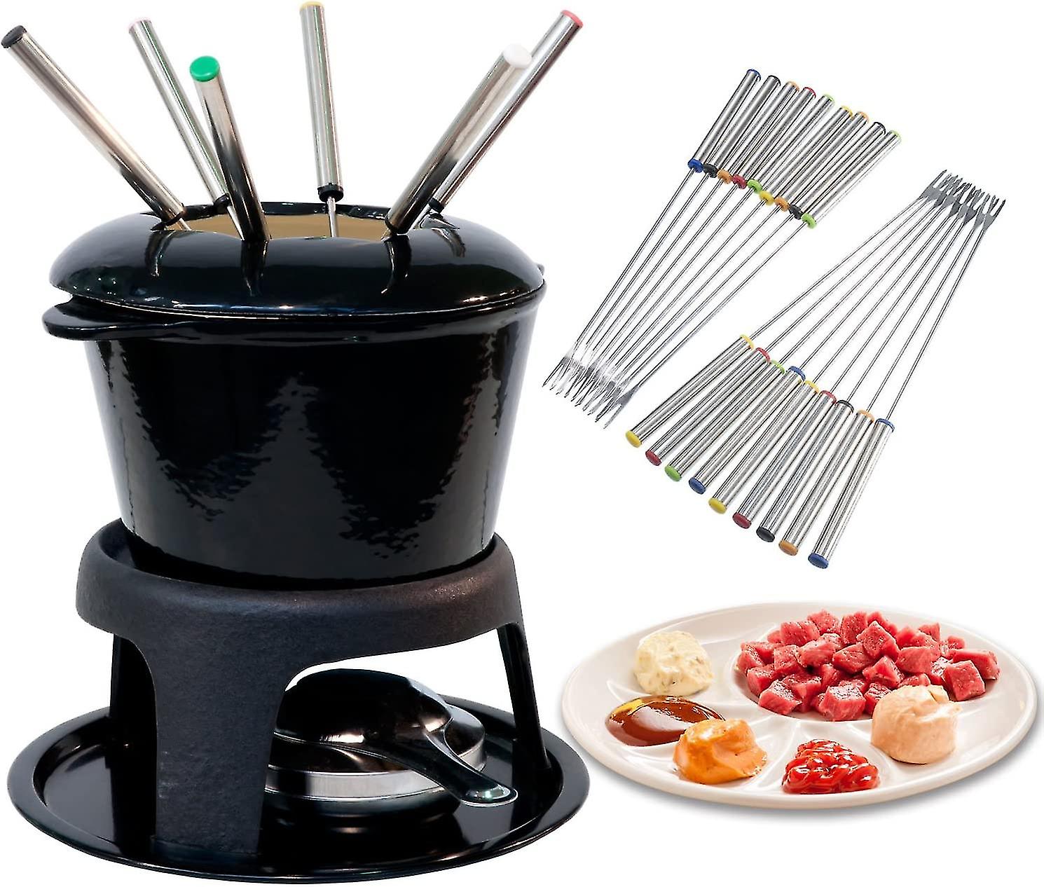 Fondue Sticks, Smores Sticks, Stainless Steel Fondue Forks With Heat Resistant Handle For Roast Meat Chocolate Dessert
