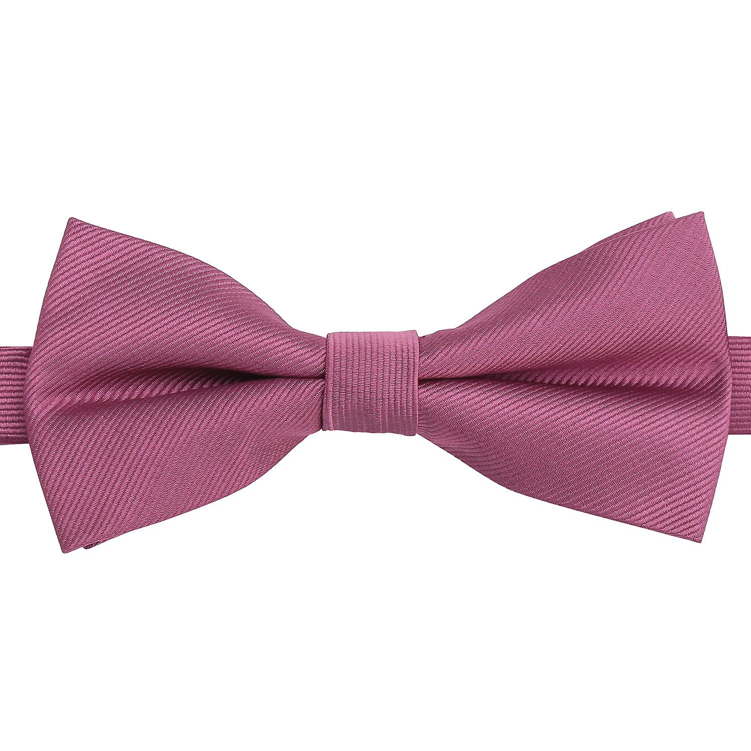 Grape Plain Twill Pre-Tied Bow Tie