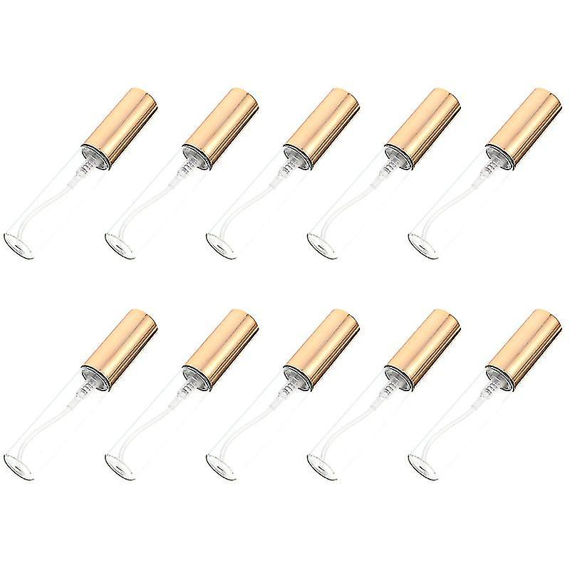 7.6X1.5cm Golden Travel Bottles & Containers 10pcs Perfume Spray Empty Bottle Multi-purpose Practica