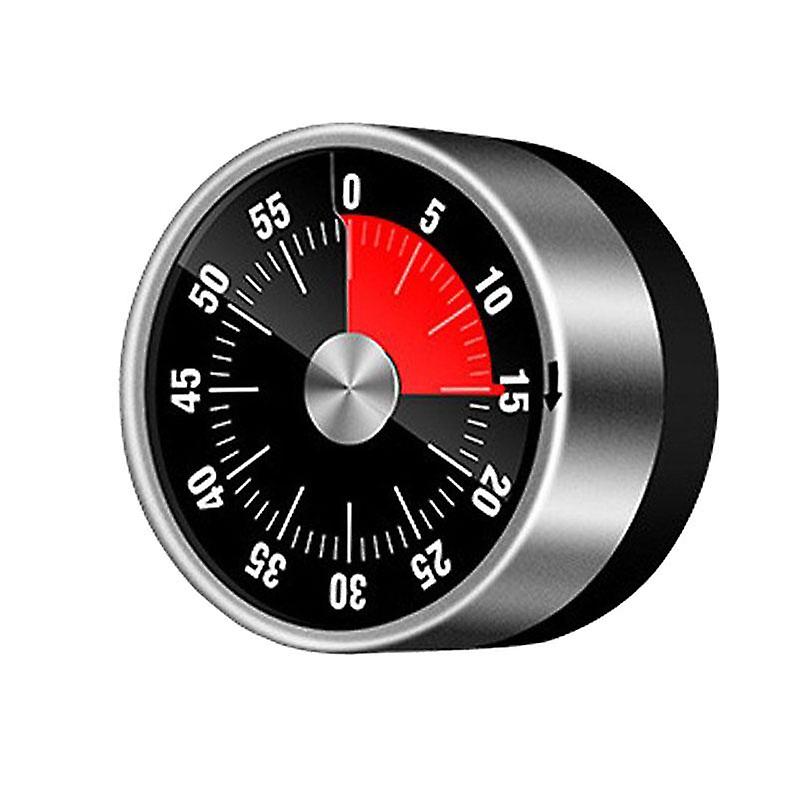 Mechanical Kitchen Timer with Magnet - Black