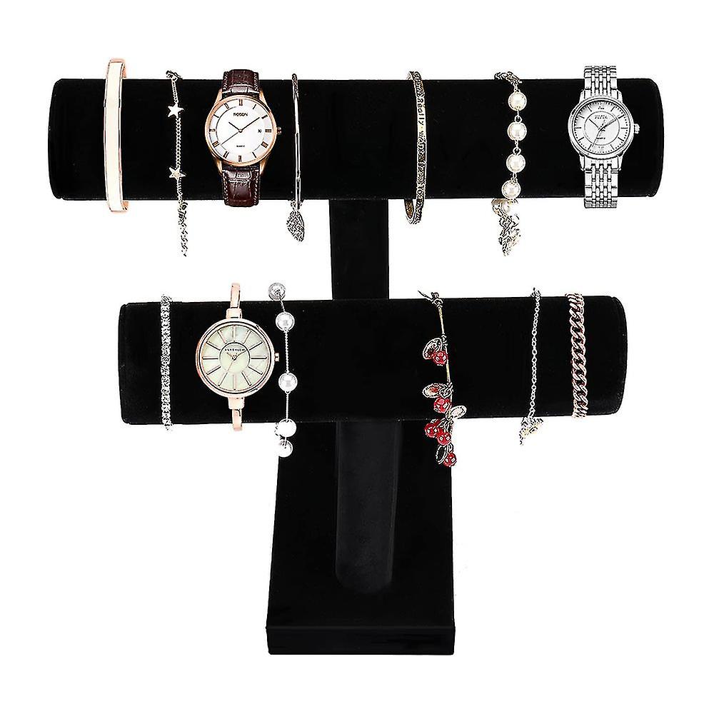 Velvet Jewellery Stand Bangle Display Bar T Bar 2 Rolls