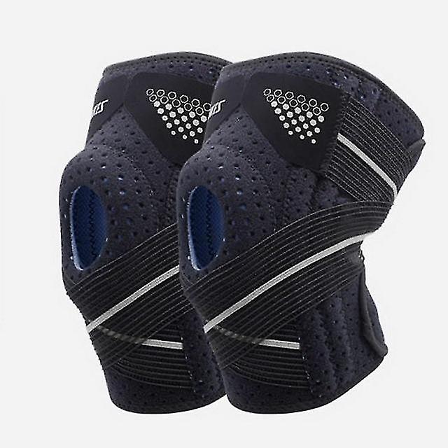 2pcs Sport Knee Pads Cycling Knee Brace Compression Orthosis Springs Support Knee Protector