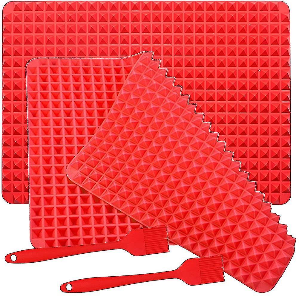 Baking Mat Silicone 16 X11 Cooking Pan Large With Brush Non-stick Easy Clean