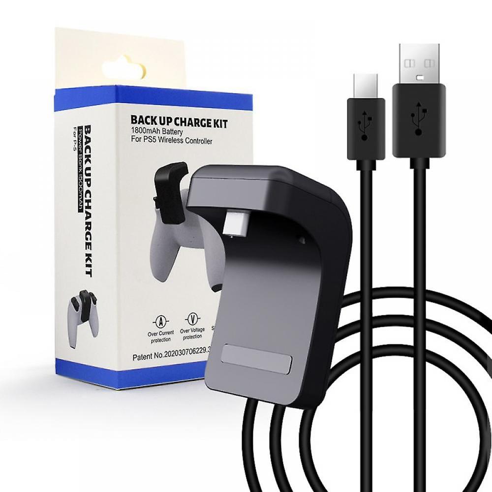 Rechargeable Battery Pack 1800mAh for PS5 Controller, with LED Indicator & USB-C Cable, Play and Charge Kit