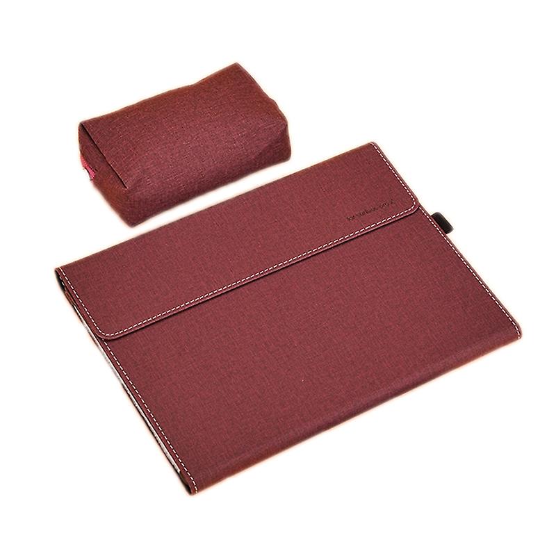 Funda para Microsoft Surface Pro 8, color: TPU Soft Shl Wine Red con Power Pack