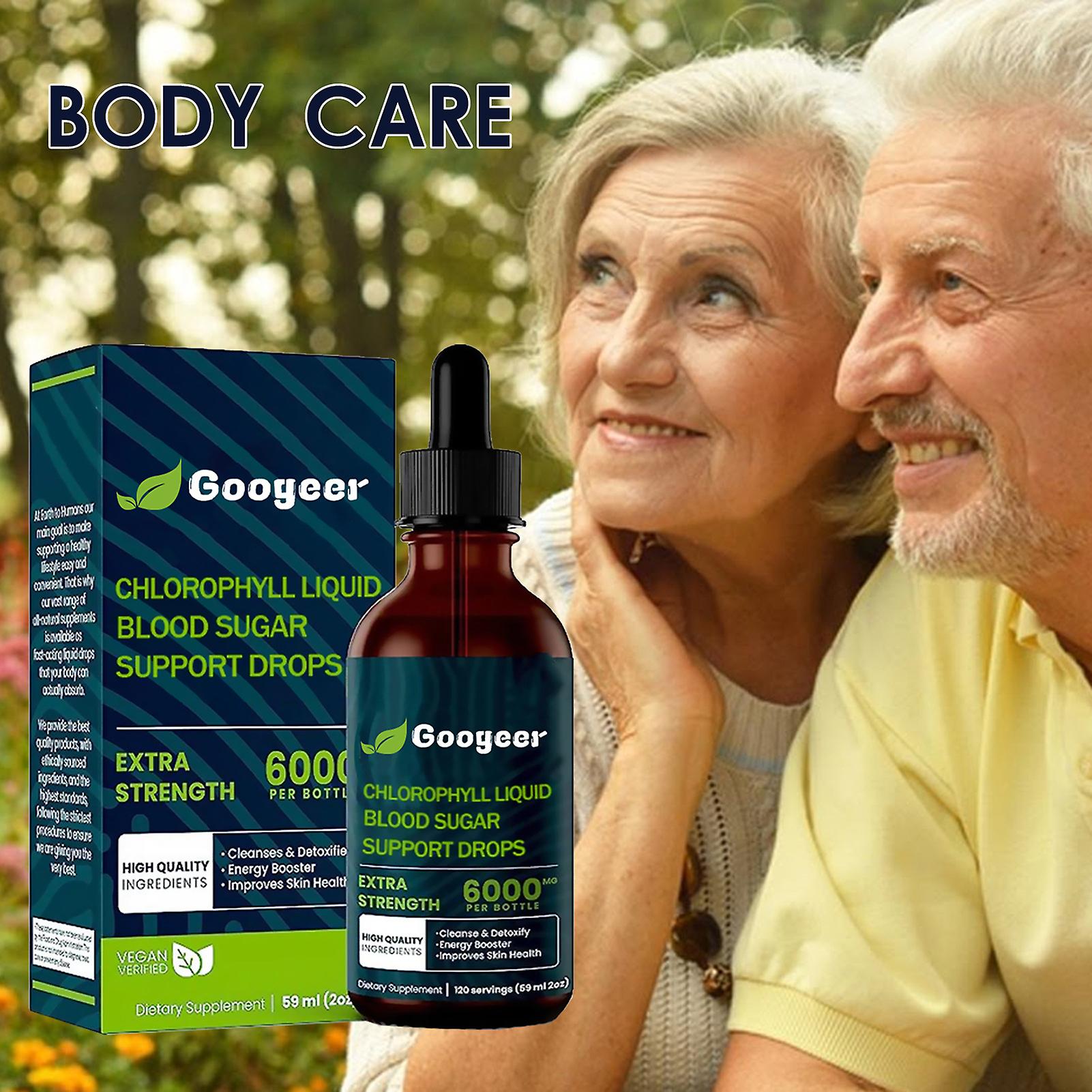 59ml Elderly Body Care Drops with Chlorophyll Detoxifying Body Shaping Drops Chlorophyll Drops for Anti Aging