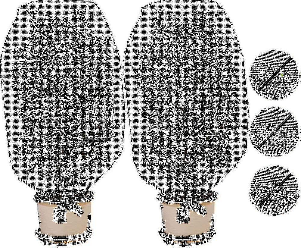 Fruit Tree Netting, Insect Protection Net, 2 Pack Plant Protection Netting With Drawstring, Garden Netting (1 X 1.5m/mesh Size 0.8mm)