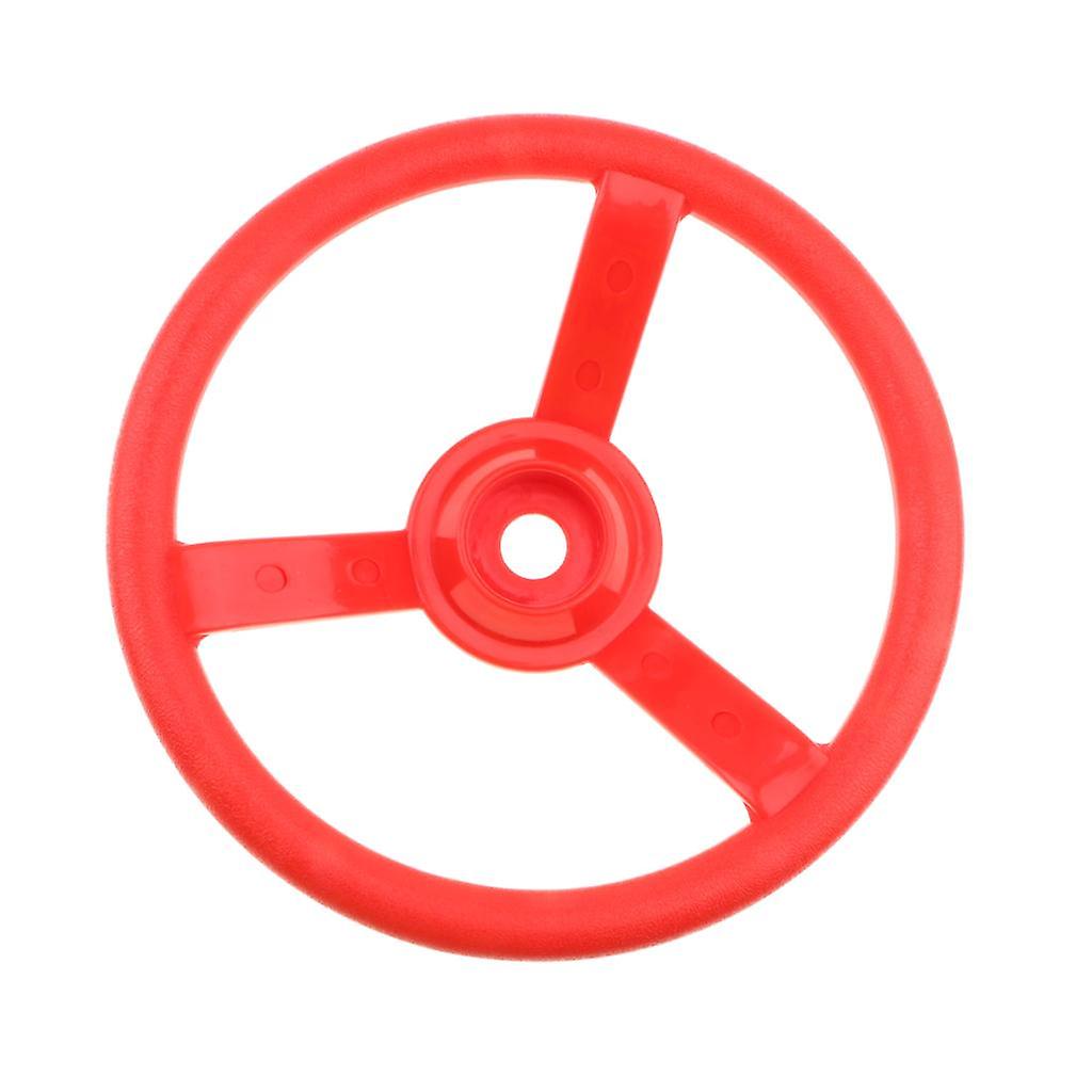 Kids Swingset Steering Wheel Toys Attachment Playground Accessories Red