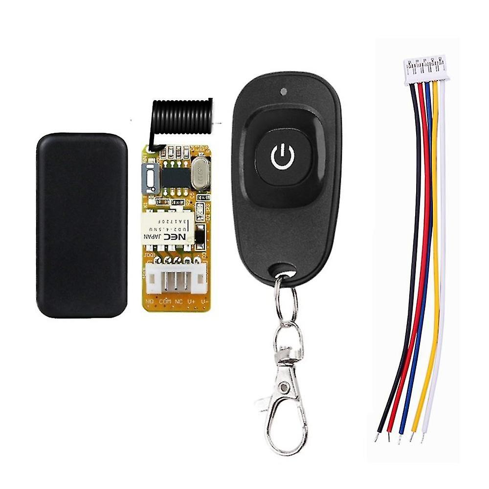 Dc3.5-12v Mini Relay Remote Control Switch 433mhz Small Contact No Nc Learning Button Wireless Remo