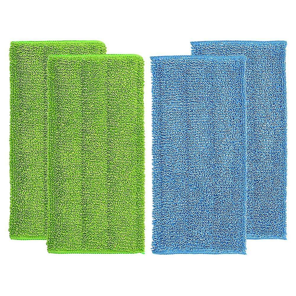 4pcs Wet/dry Flat Mop Cloth Microfibre Floor Mop Pads Replacement Machine Washable Easy To Replace