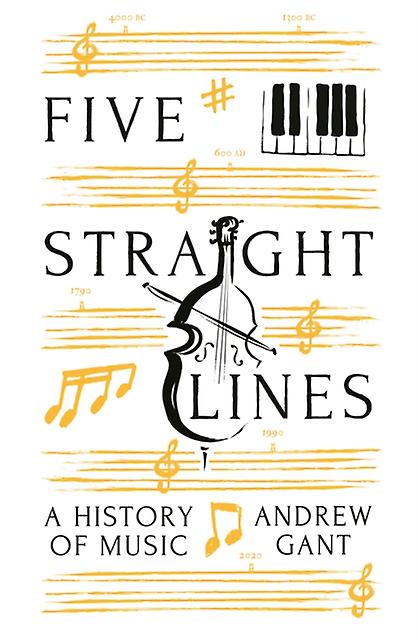 Five Straight Lines by Andrew Gant Hardback Book