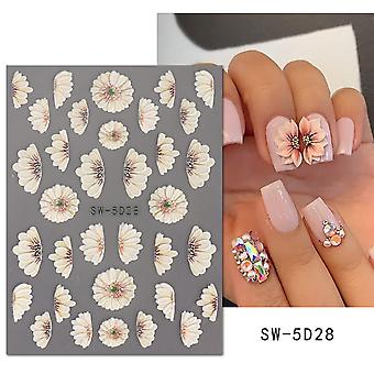 12 Designs of Cherry * Nail Art Stickers Featuring Small * Water Transfer Decals, And Little Bear * for Manicure Decoration