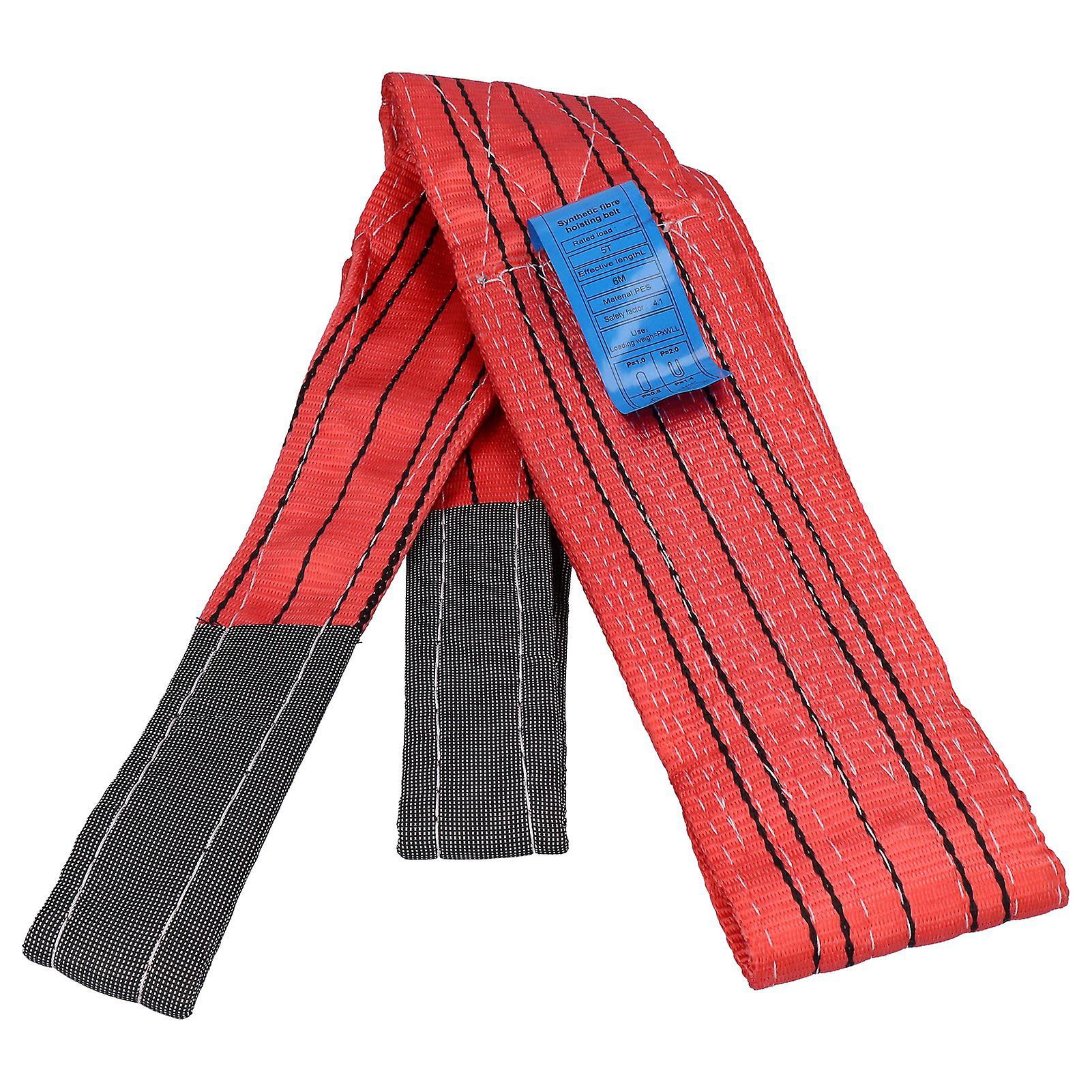 Lifting Sling Soft Hoist Webbing 5T Flat Thickened PES Strap 4.72in Width for Transportation