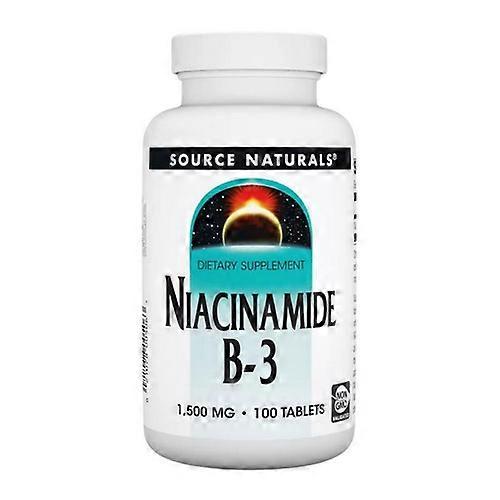 Source Naturals Niacinamide B-3,1500 mg ,100 Tabs (Pack of 6)