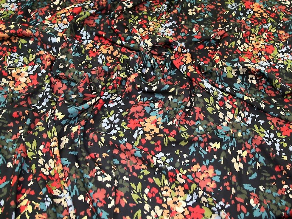 John Kaldor Liza Georgette Fabric Multicoloured - per metre