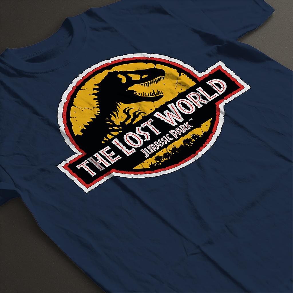 Jurassic Park The Lost World White Outline Logo Women's T-Shirt