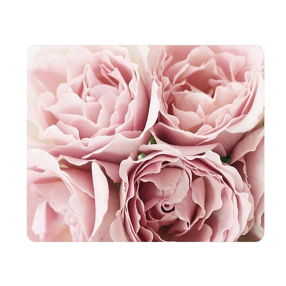 Floral Print Rectangle Non-Slip Soft Wrist Cushion Pad Computer Gaming Mouse Mat