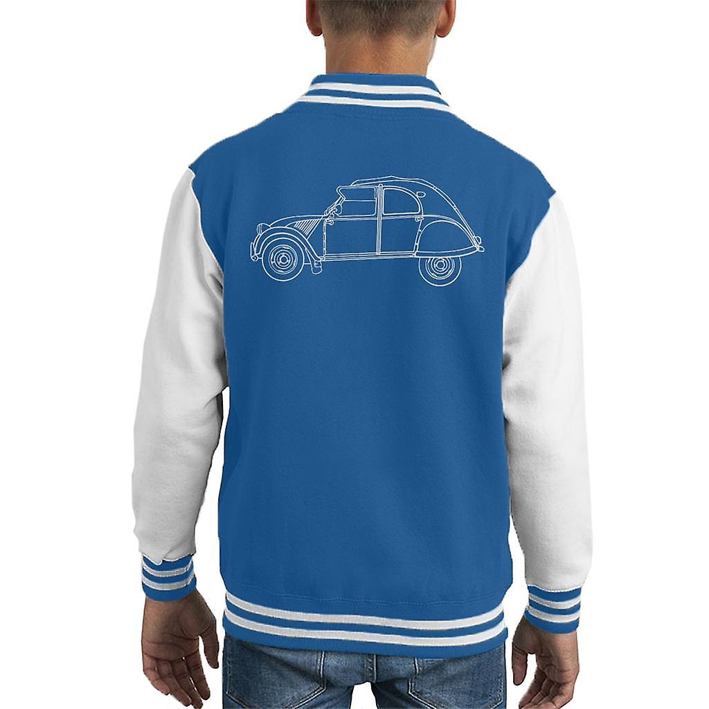 Citroen Vintage 2CV Art Kid's Varsity Jacket