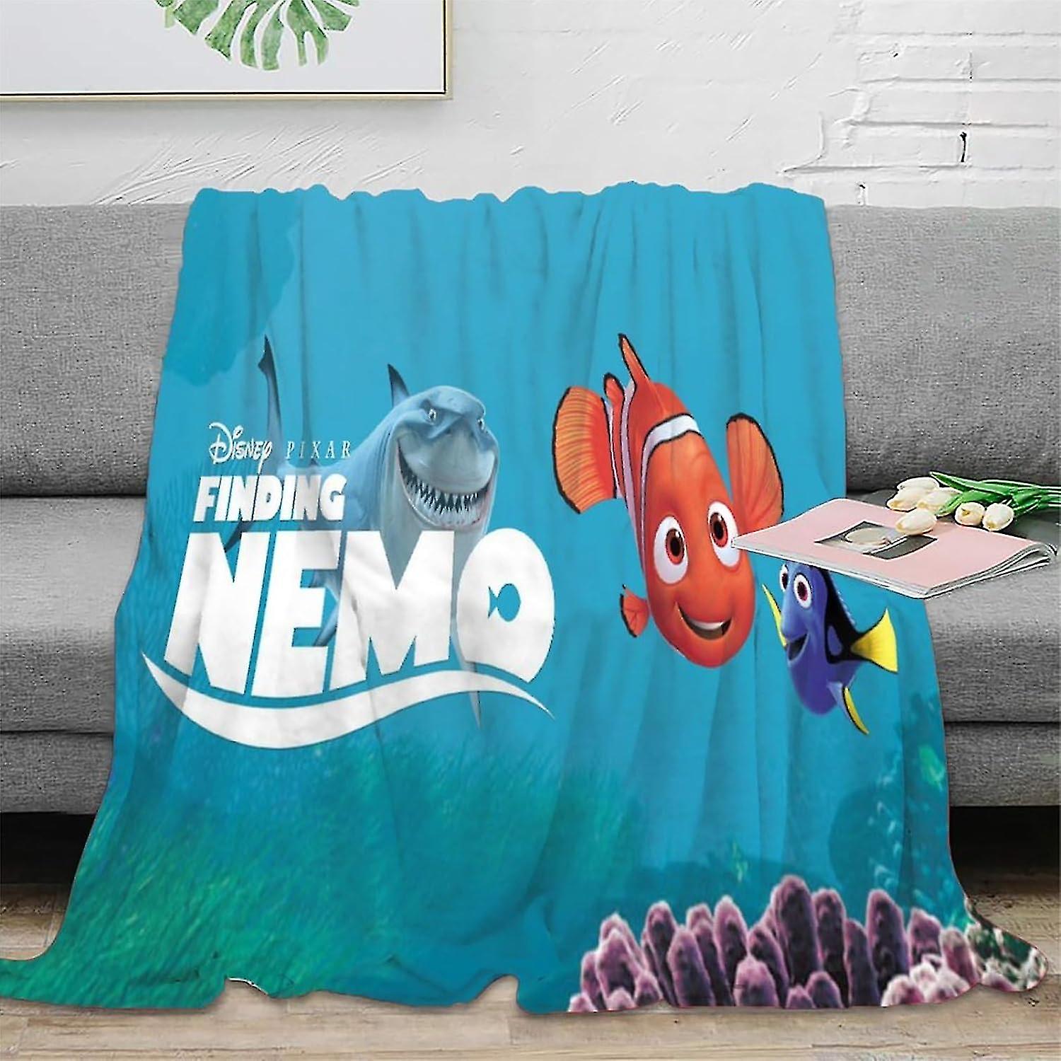 Kids Plush Blankets Finding Dory Flannel Blanket For Boys Girls 3d Digital Printing Fleece Throw Blanket Autumn & Winter Fuzzy Blanket Sofa Bed Blanke