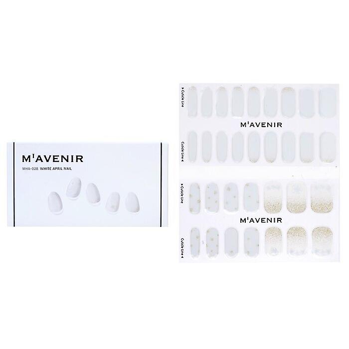 Mavenir Nail Sticker - # White April Nail 32pcs
