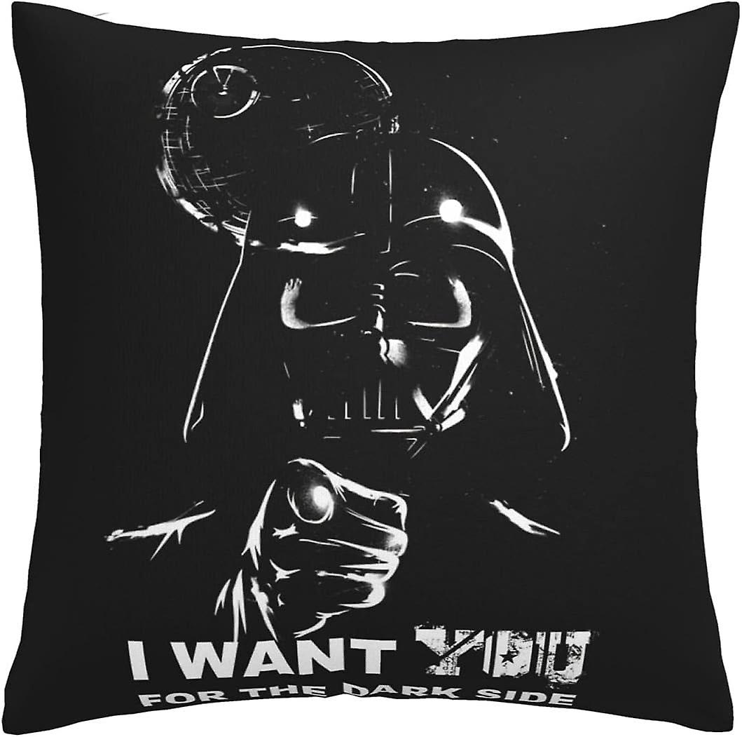 スターウォーズパック1、ソファ枕カバー45x45cm装飾スクエアスロークッションカバー枕カバー、ソファソファベッドチェアCaの家の装飾