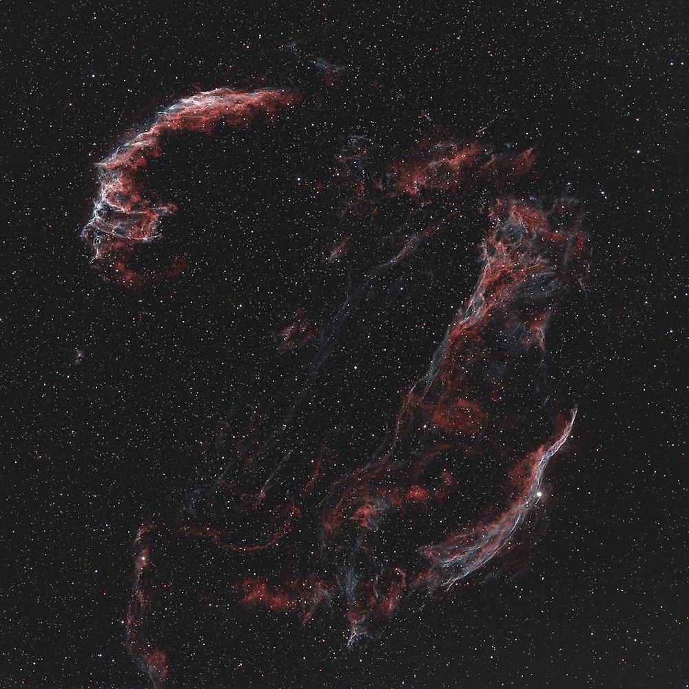 The Veil Nebula and its components. Poster