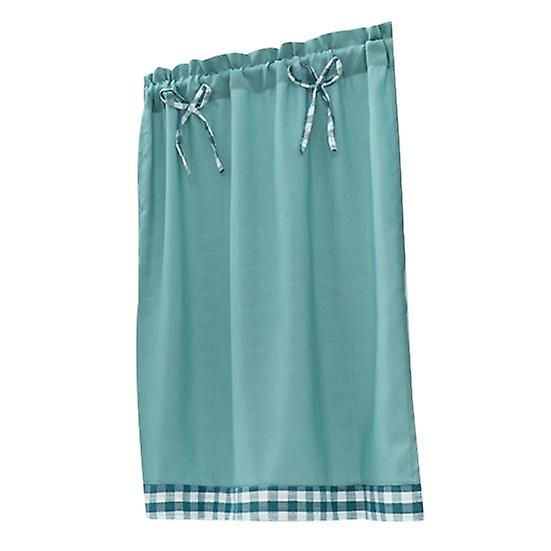 Solid Color Bows Kitchen Short Curtain Window Valance Drape Home Balcony Decor