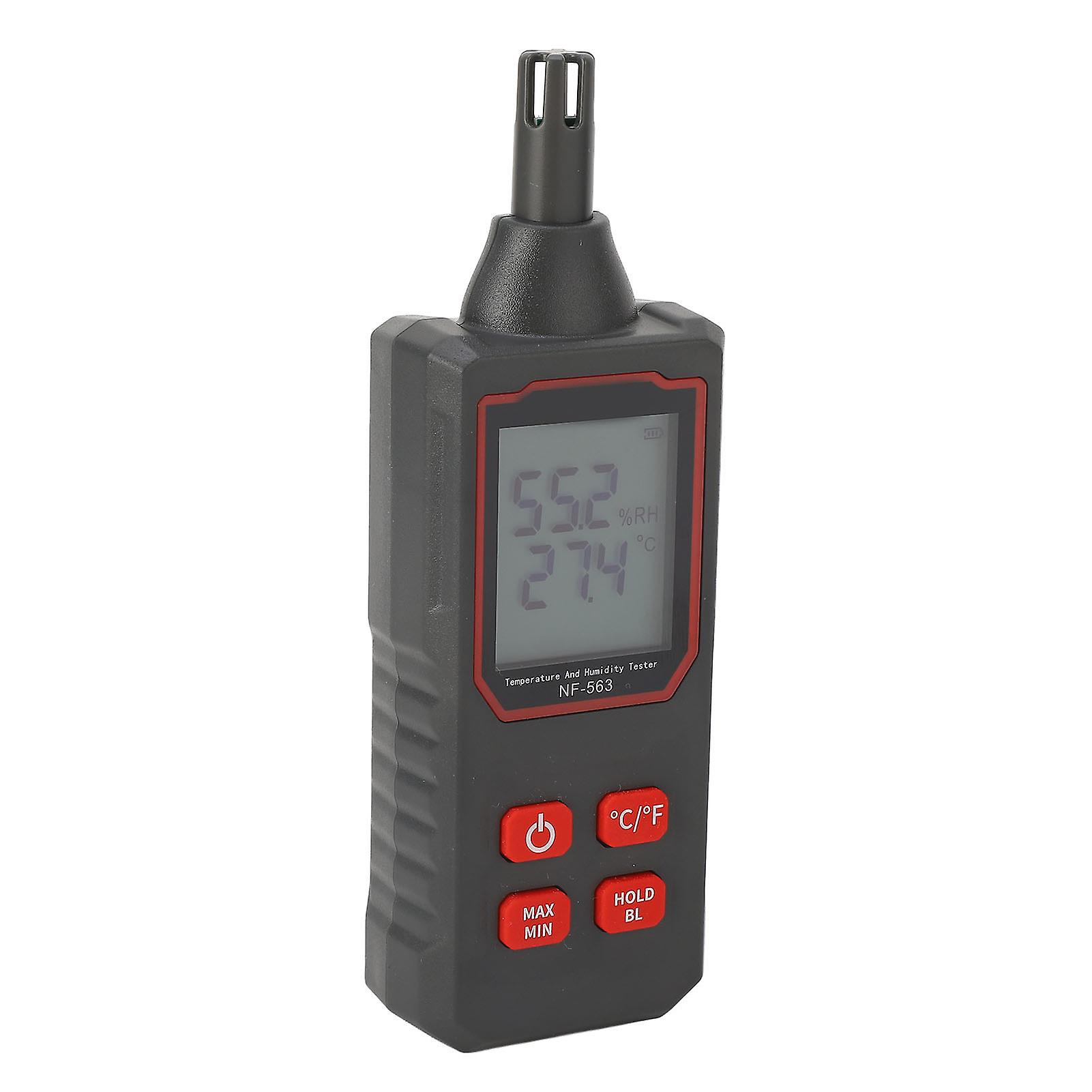 Temperature and Humidity Detector LCD Digital Display Hygrometer High Accuracy Probe Hygrothermograph