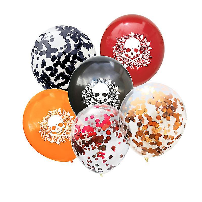 30pcs Orange And Black Balloons