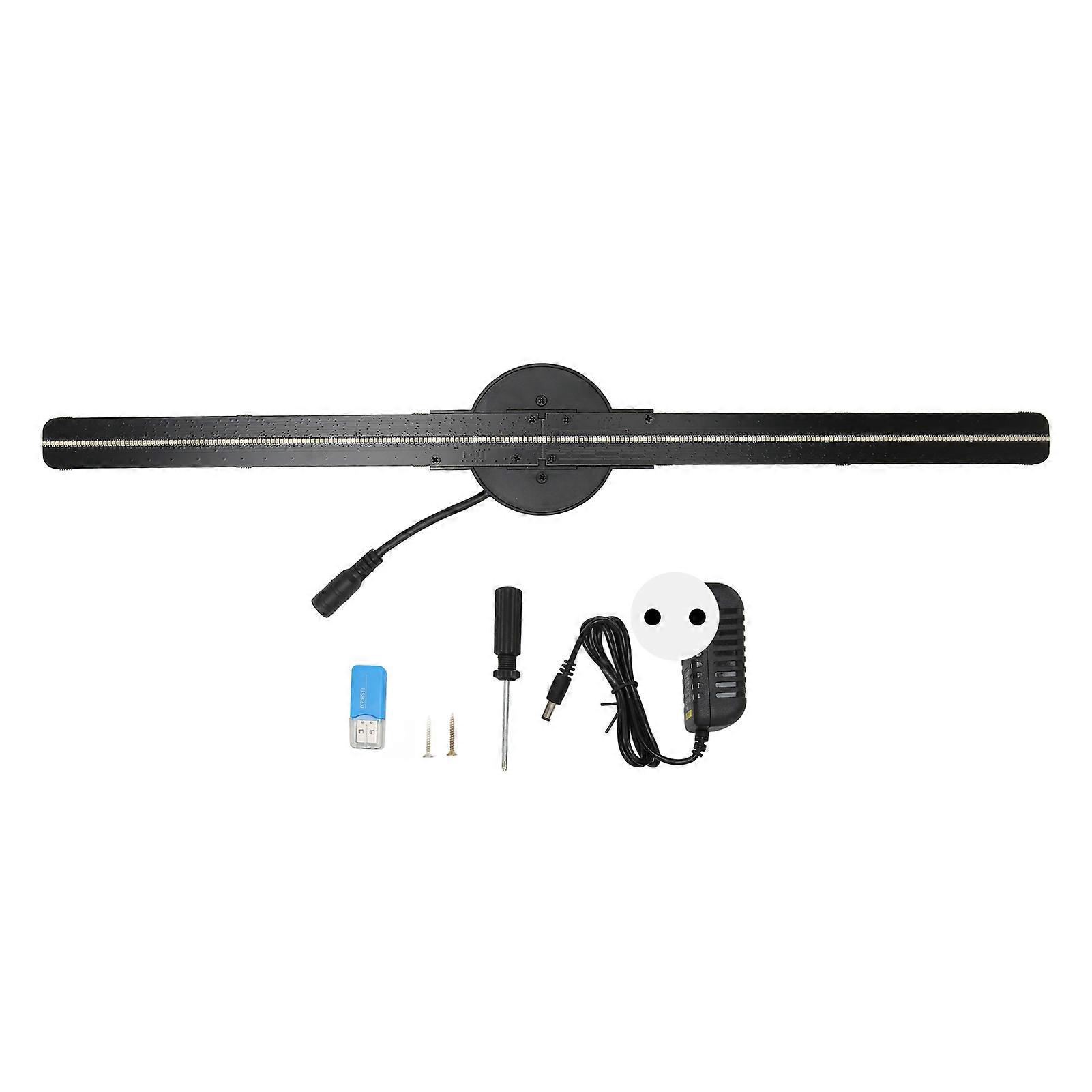 3D Hologram Fan 16.5in 2000x224 WiFi 3D Projector with 224 LED Light Beads for Business Store Advertising 100?240V EU Plug